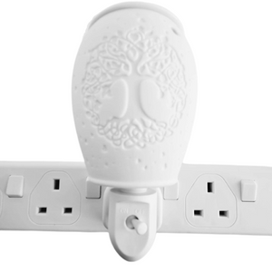 Plug-In Etched Ceramic Tree of Life Wax Melter/Burner